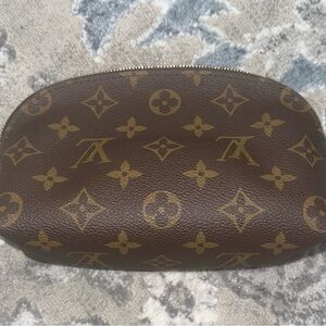 Louis Vuitton Beige Leather Pouch